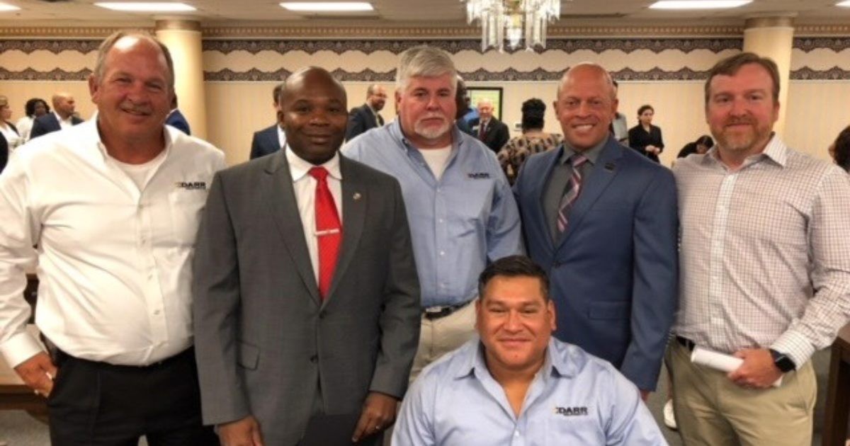 6 men at Hiring Our Heroes Celebration