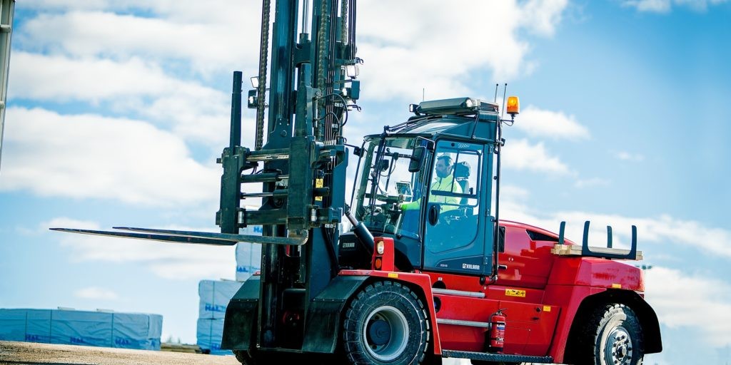 Kalmar forklift outside